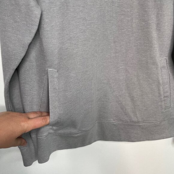Tommy Bahama Gray Pullover Sweater Mens Size Small Quarter‎ Zip Pocket Casual - Picture 3 of 6